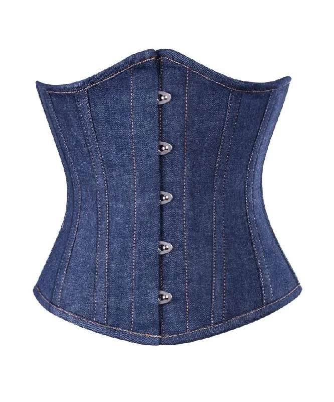 Pastel - colored corsets for a soft and feminine appealNacole Waist Shaper Corset in Denim