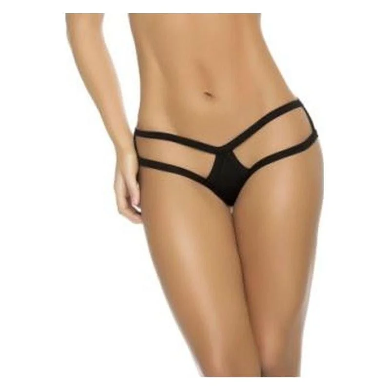 Women's Tummy Control LingerieCage Pantie Black