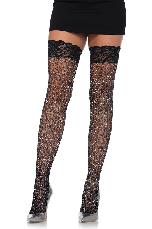 Eco-Friendly Tights for WomenCable Knit Thigh Highs