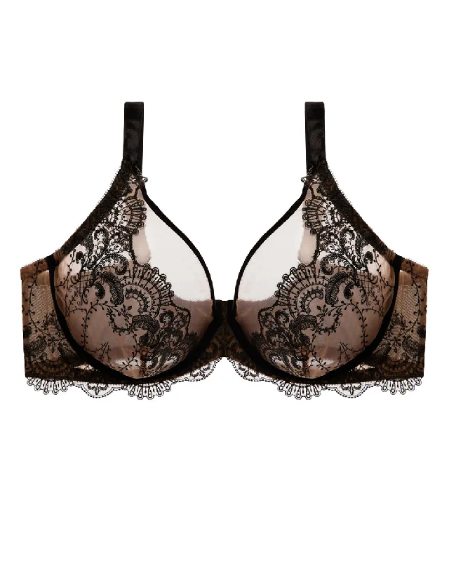 Breathable Bamboo Lingerie for WomenLAST FEW SIZES! Nom De Plume Full Figure Plunge Bra by Dita Von Teese (34E, 42DD)