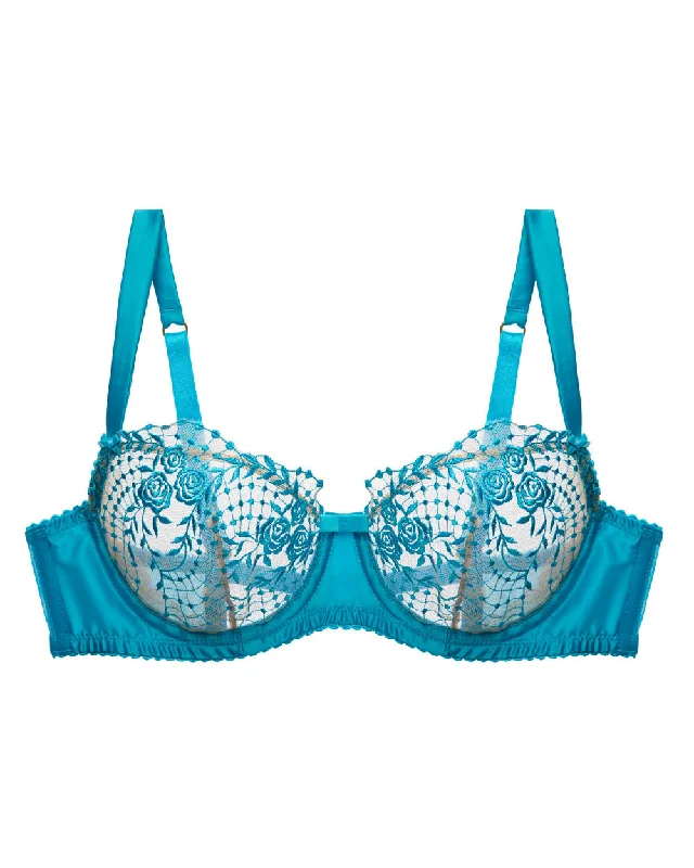 Women's Lingerie for Post-SurgeryJulies Roses Butterfly Blue Underwire Bra (Last chance to buy)