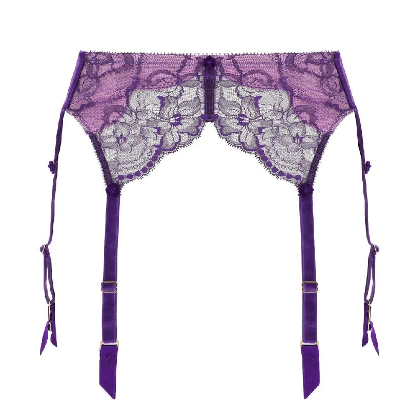 Women's Lingerie with Thigh-High StockingsNEW! Tryst Vibrant Violet Suspender Belt by Dita Von Teese