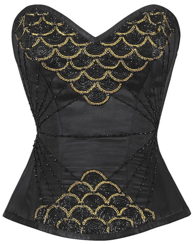 Victorian - era corsets with intricate boning detailsJerimiah Couture Corset