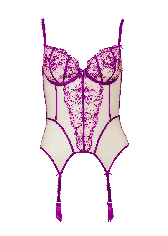 Women's Lingerie for Boudoir SessionsFemmoiselle Shocking Violet Bustier