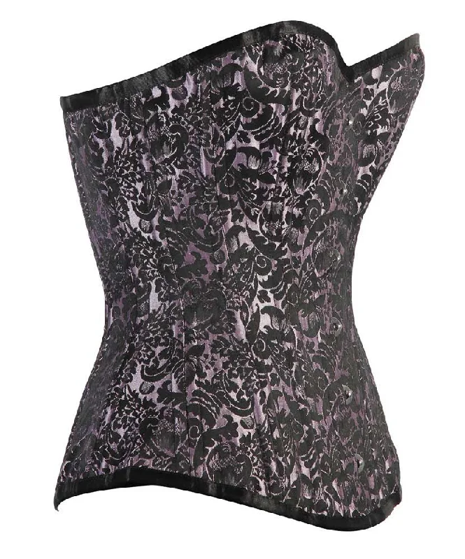 Geometric - printed bustiers for a modern and trendy lookWT-OB LILAC/BLACK BRO-100