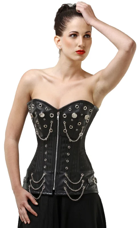 Vintage - style women's bustiers with lace and bowsJazelle Custom Made Corset