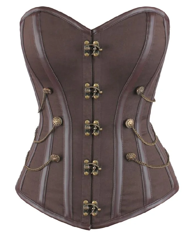 Velvet bustiers for a soft and plush feelNiquole Steampunk Cotton Overbust Corset