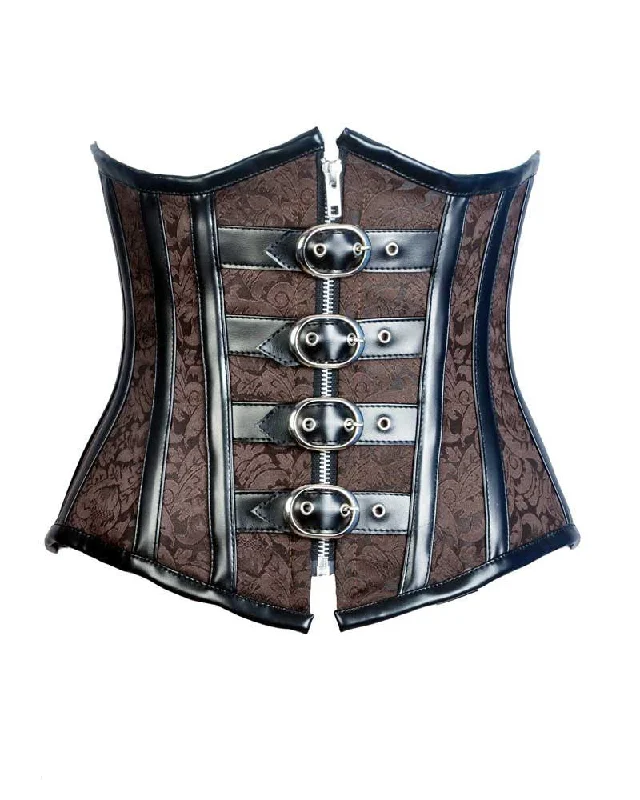 Brocade bustiers with a rich and textured appearanceGracie Underbust Corset