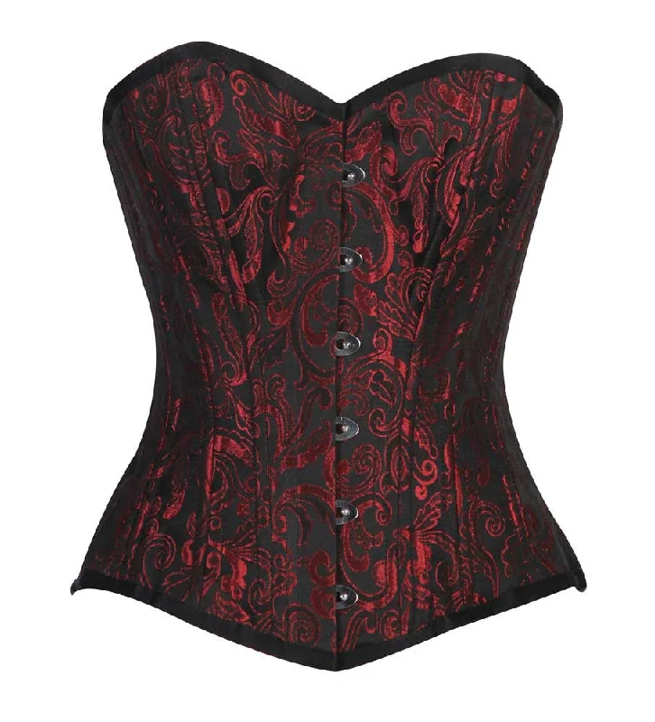 Burlesque - inspired bustiers for a performance lookWT-OB RED/BLACK BRO-300