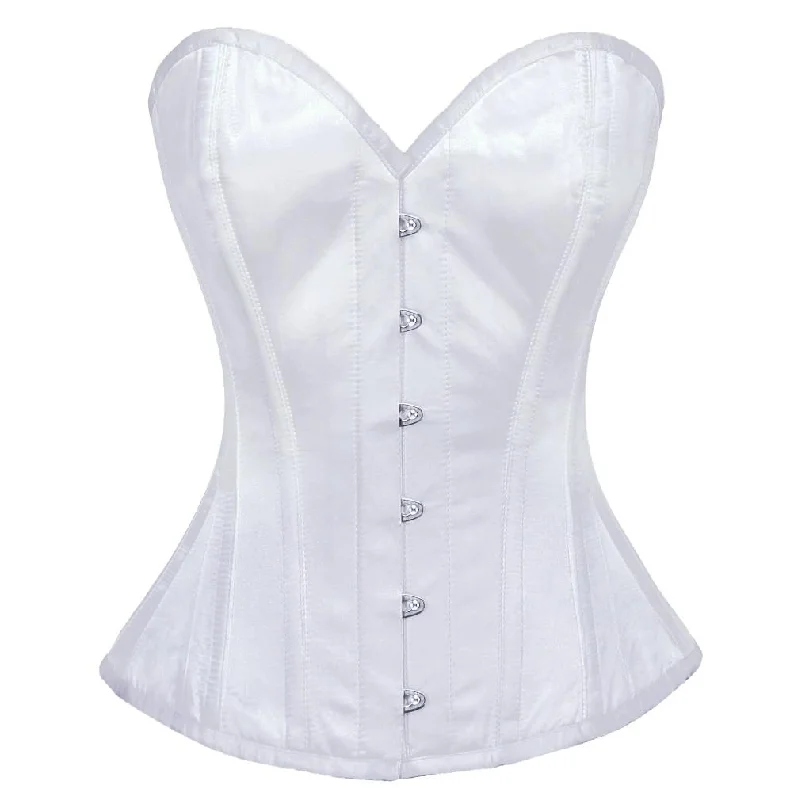 Supportive bustiers for large - busted womenAnjanette Satin Overbust Corset