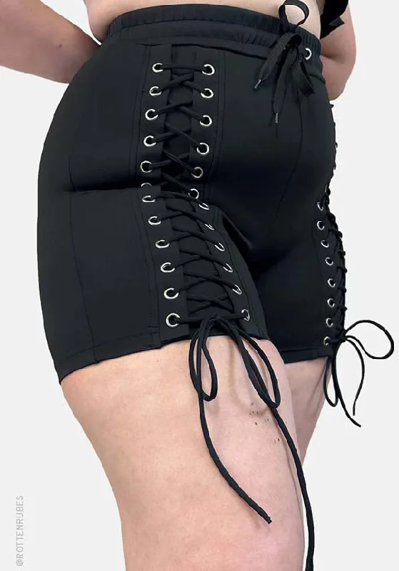 Retro - 1950s corsets with a cinched waistMira [Long] | SWIM SHORTS*