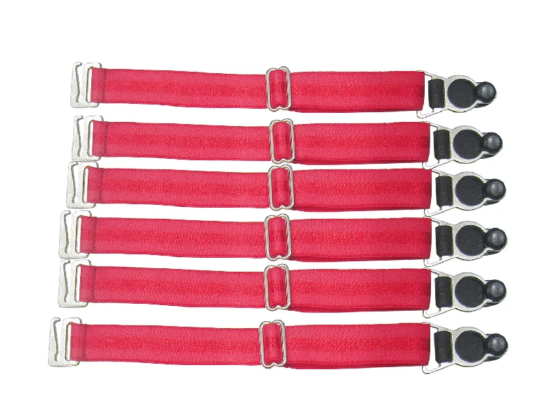 Posture - correcting bustiers for better spinal alignmentSuspender Clips In Red