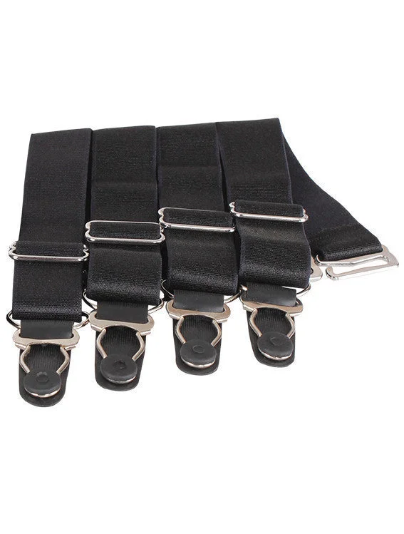 Hypoallergenic bustiers for sensitive skinSuspender Clips In Black (4)