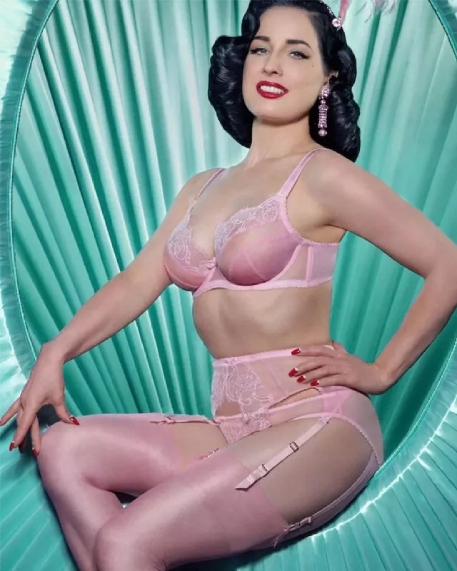 Women's Lingerie with Removable PadsMuse Cameo Pink Underwire Bra by Dita Von Teese