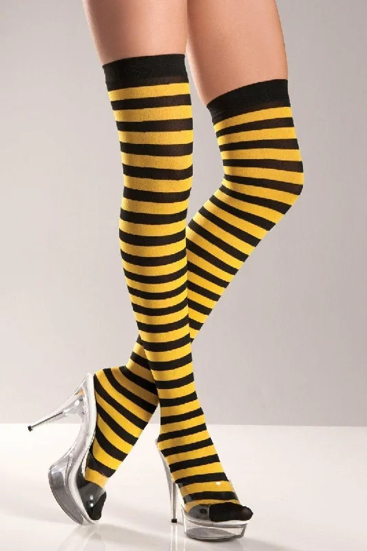 Polka Dot Tights for WomenStriped Thigh Highs