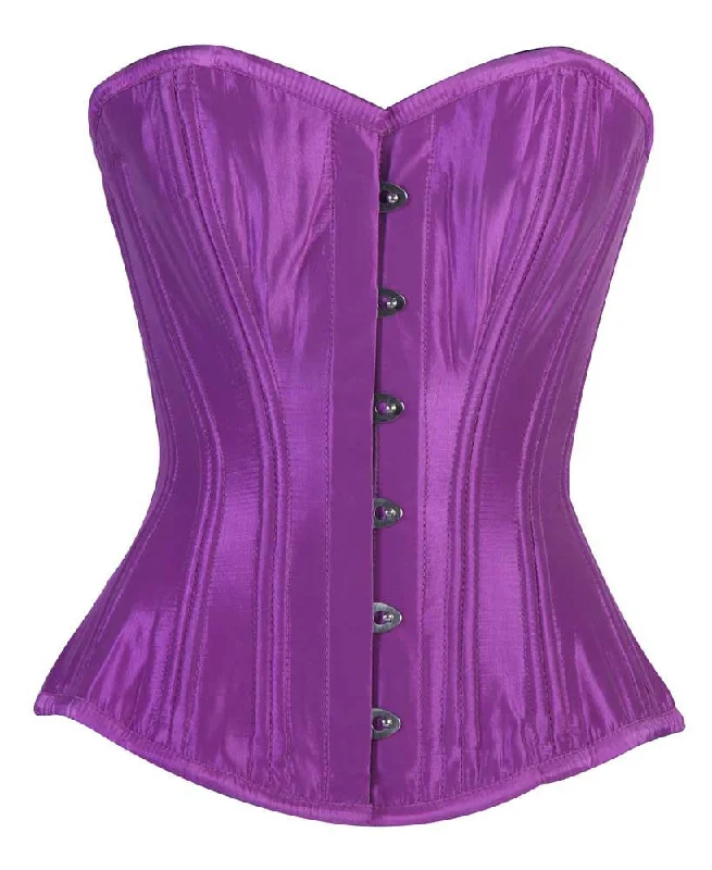 French - style bustiers for a romantic lookWT-OB PURPLE TAFFETA