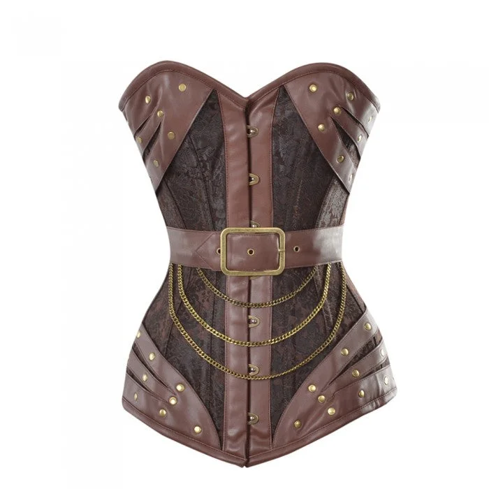 Denim - look corsets for a casual yet stylish twistJocasta Steampunk Overbust Corset