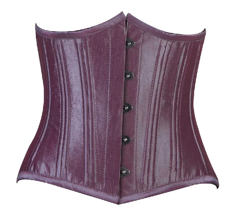 Retro - 1950s corsets with a cinched waistWT-UB LILAC TAFFETA