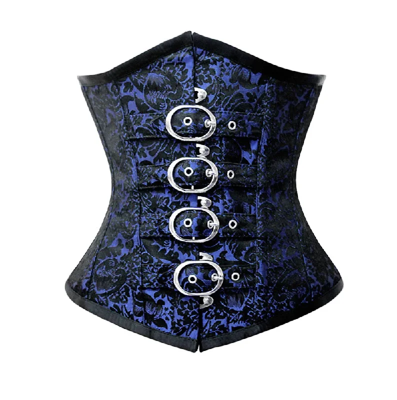 Steampunk - themed bustiers with brass accentsFelisha Brocade Underbust Corset