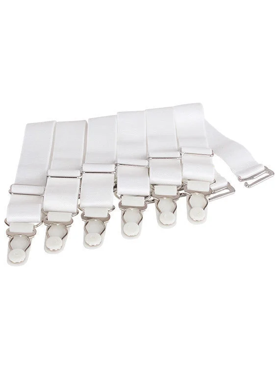 Breathable corsets for all - day wearSuspender Clips In White (6)