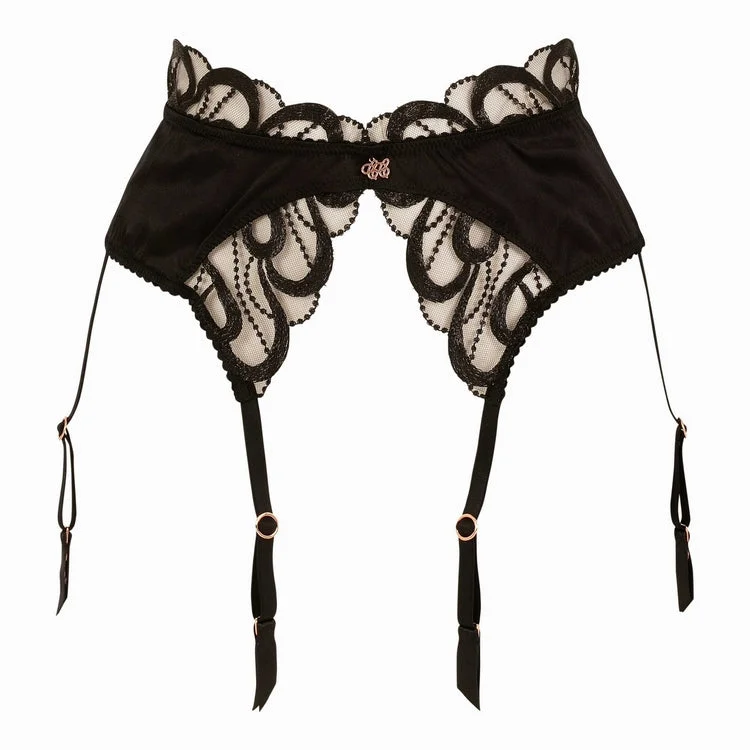 Women's Lingerie with Bow DetailsTresor Opulent Lace Suspender Belt