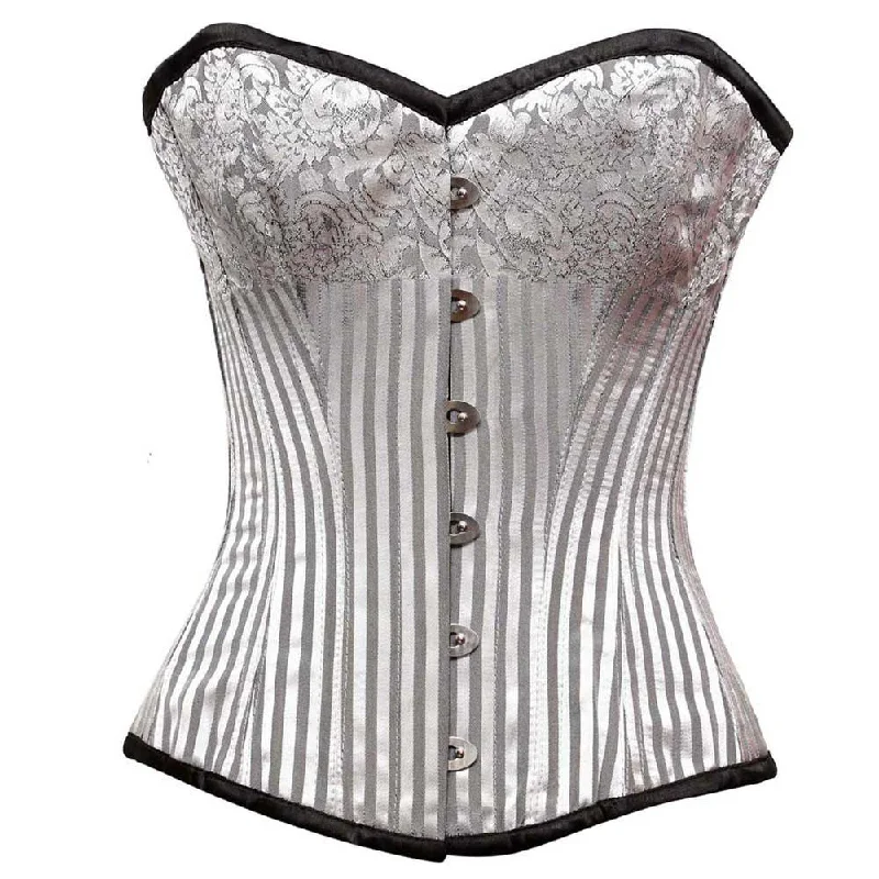 Gothic - inspired bustiers featuring dark colors and studsHadasa Overbust Corset