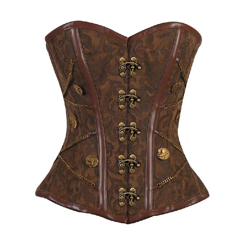 Vintage - style women's bustiers with lace and bowsFlora Custom Made Corset