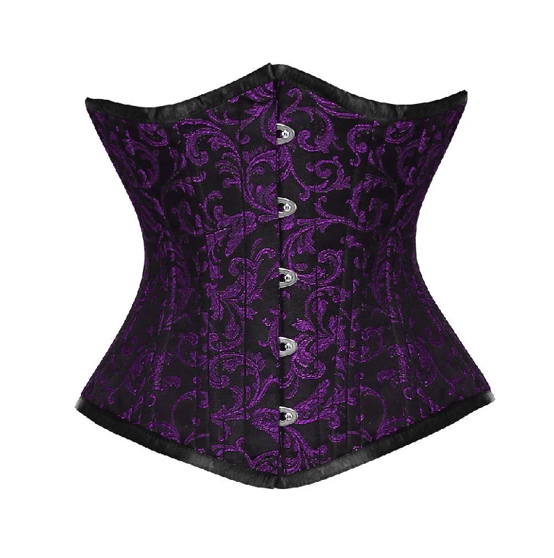 Waist - training corsets for long - term figure shapingWT-UB PURPLE/BLACK BRO-200