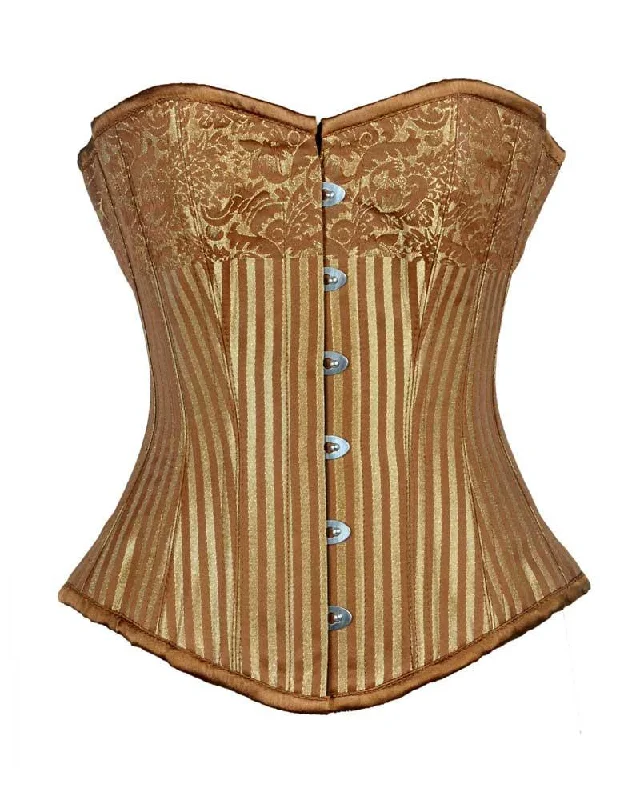 Bohemian - style corsets with tassels and embroideryIvory Overbust Corset