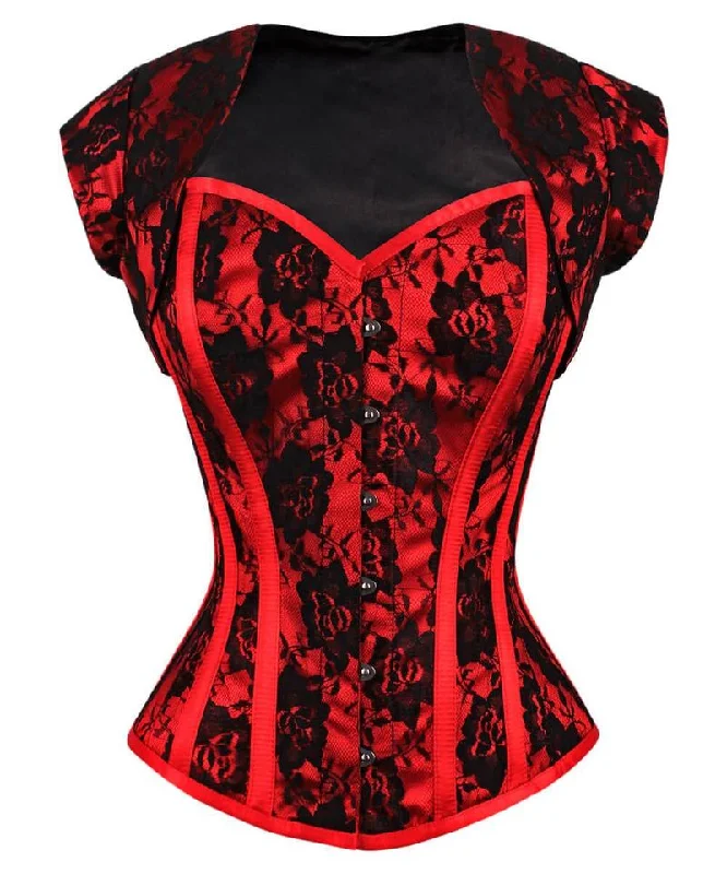 Victorian - era corsets with intricate boning detailsNaeyli Overbust Corset with Bolero Jacket