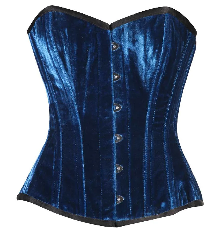 Denim - look corsets for a casual yet stylish twistELEGANT TURQUOISE VELVET