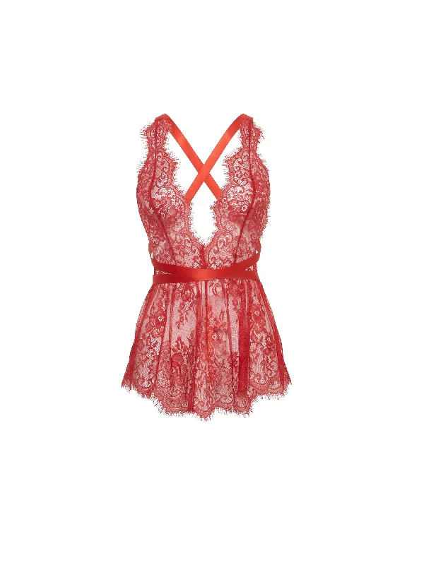 Women's Valentine's Day LingerieBrea Lace Romper