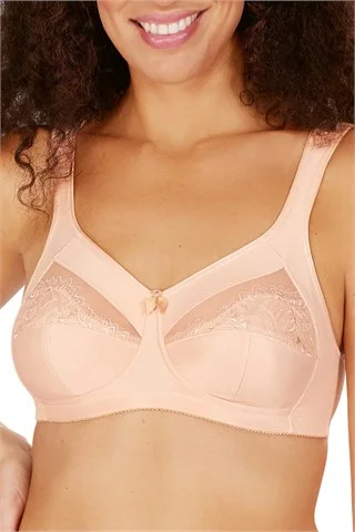 Women's bras with a seamless constructionAmoena Isadora Wire-Free Bra - Blush