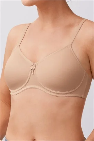 Women's strapless bras with silicone gripAmoena Lara Wire-Free Bra - Sand