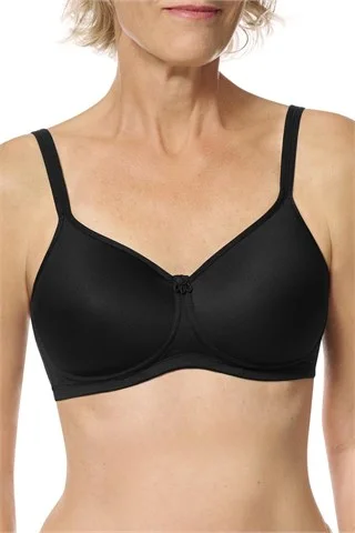 Women's sports bras with a racerback designAmoena Mara Padded Wire-Free Bra - Black