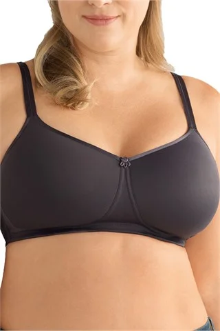 Women's bras crafted from stretchy spandexAmoena Mara Padded Wire-Free Bra - Dark Grey