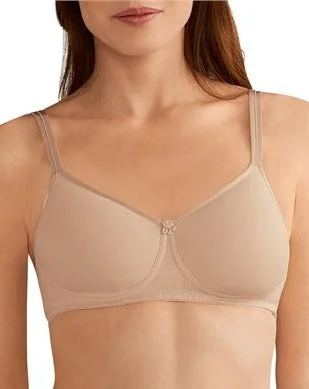 Women's polka - dot brasAmoena Mara Padded Wire-Free Bra - Light Sand