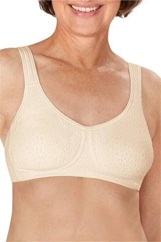 Women's bras with a silk blend for luxuryAmoena Mona Wire-Free Bra - Off-White