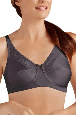 Women's bras with a contoured cup designAmoena Nancy Wire-Free Bra - Dark Grey