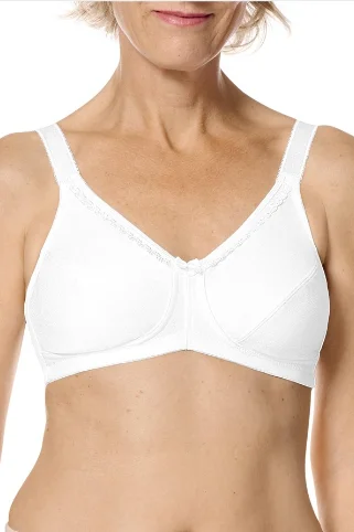 Women's bras with a cotton - polyester blendAmoena Rita Wire-Free Bra - White