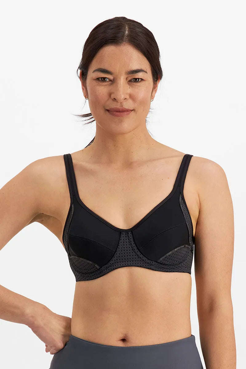 Women's nursing bras with easy - access clipsBerlei - Electrify Sports Bra| Black