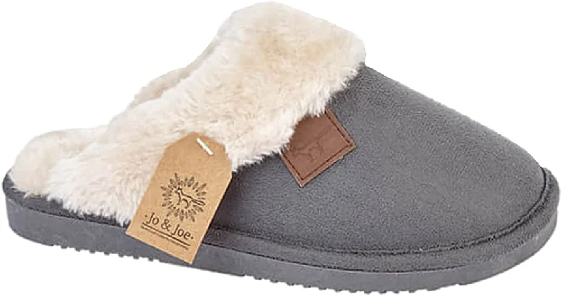 Women's plunge bras for low - cut topsBras & Honey Ladies Wicklow Slippers Faux Sheepskin Mule, Charcoal