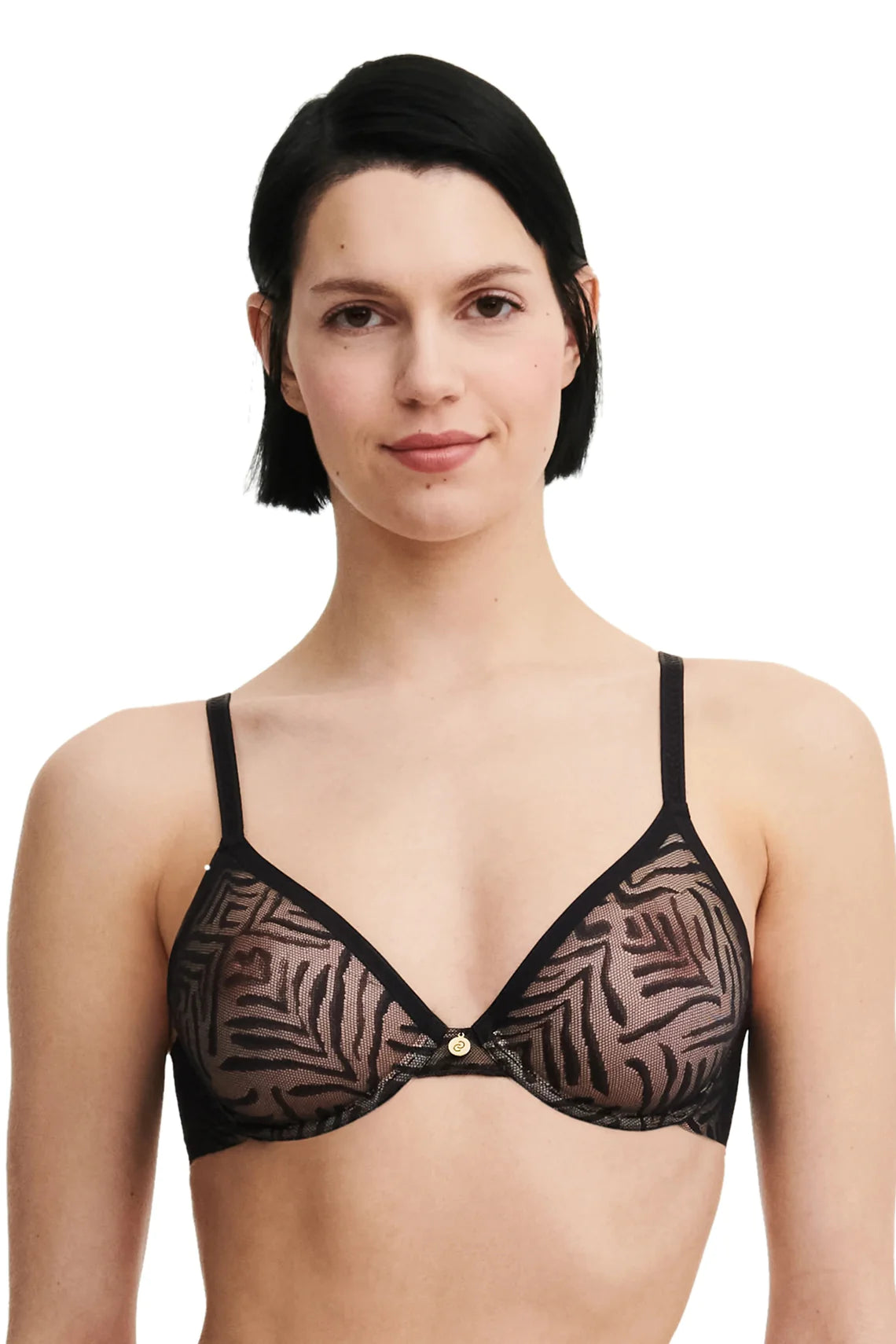 Women's bras with a cooling fabricChantelle - Graphic Allure Covering  Bra | Black