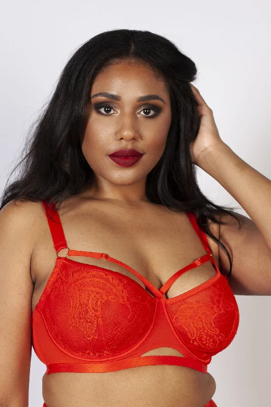 Women's bras with a cooling fabricLyla Flame Strappy Bra B - K