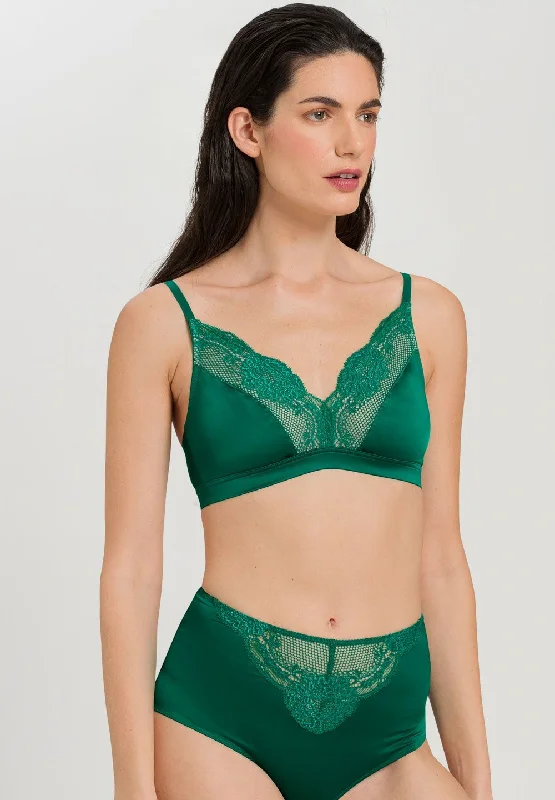 Women's bras with moisture - wicking propertiesHanro - Lovis Soft Cup Bra | Emerald