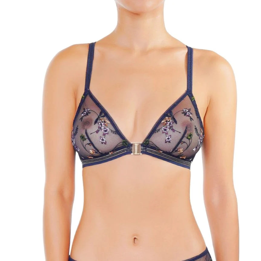 Women's bras with adjustable back closuresHuit - Insouciante Bralette | Navy