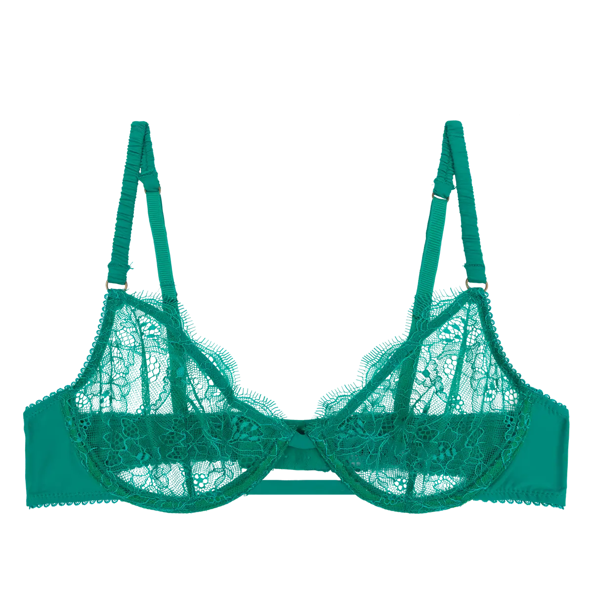 Women's bras with wide shoulder straps for supportLove Stories - Romeo Elegant Wired Bra | Green