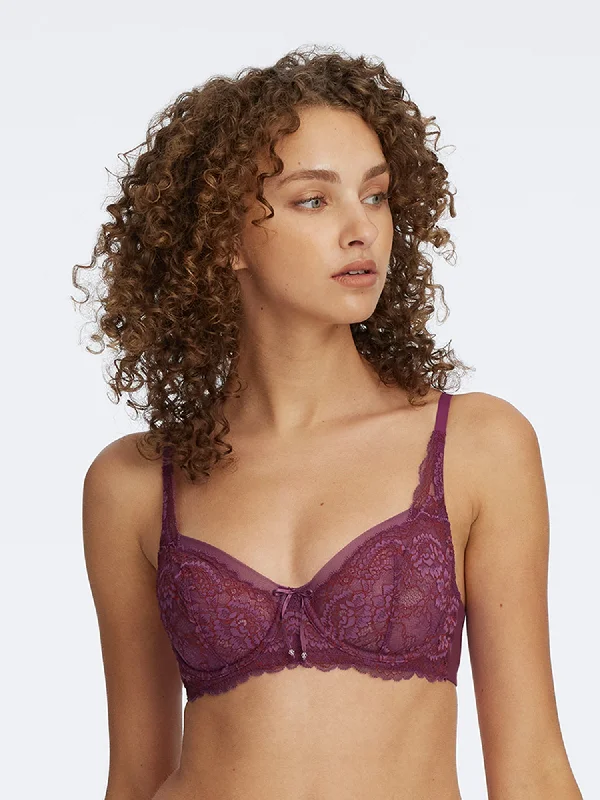 Women's demi - cup bras for a sexy lookMinx Lace Balconette Bra