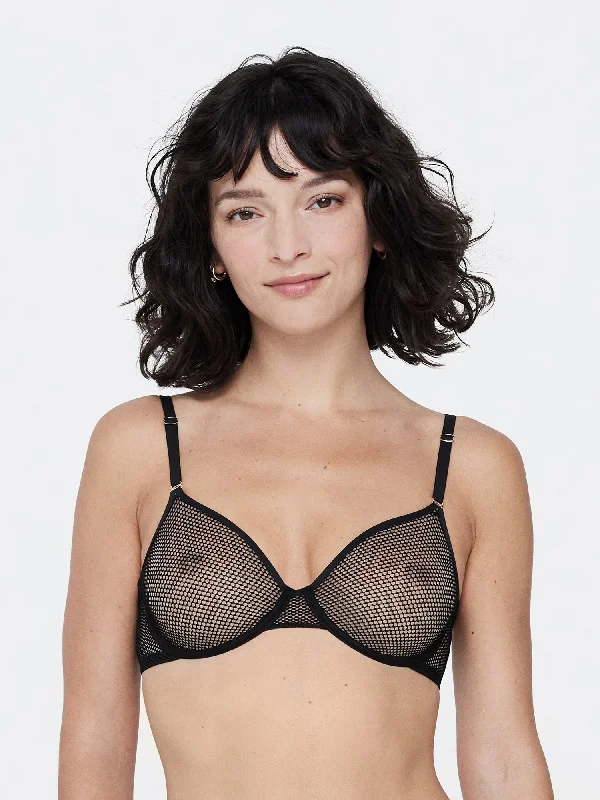 Women's wireless bras for all - day comfortMischief Sheer Mesh Bra