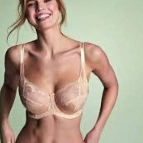 Women's striped brasPanache Clara Full Cup Bra 7255 in Nude